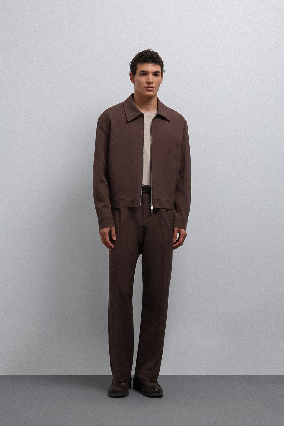 Antioch Siyah-1 Relax Fit Pilili Erkek Pantolon