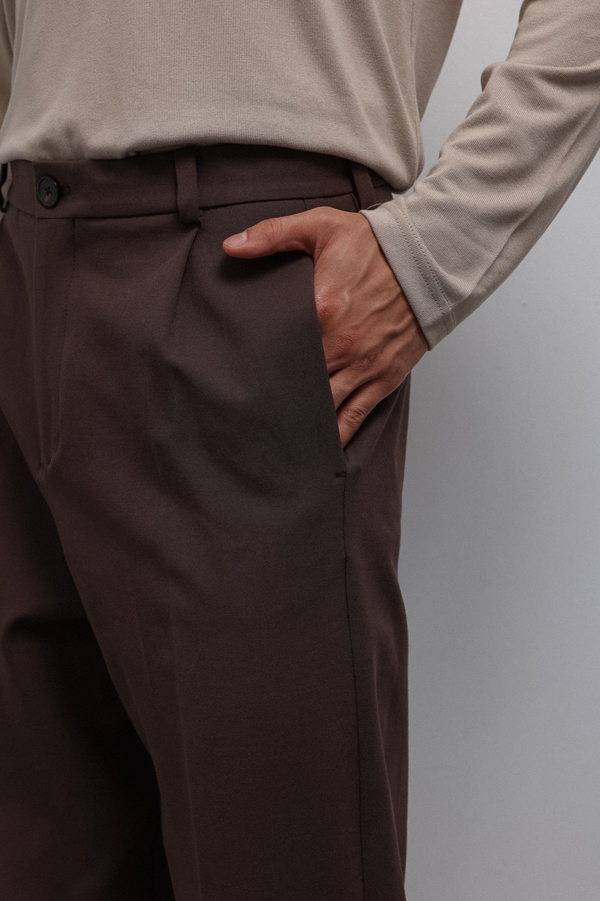 Antioch Siyah-1 Relax Fit Pilili Erkek Pantolon