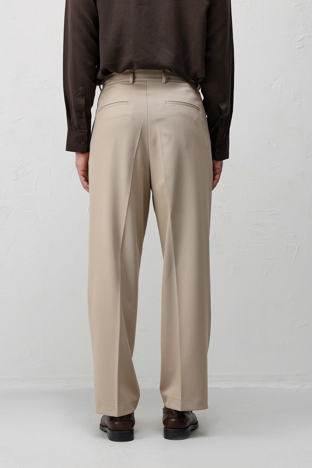 Antioch Siyah-1 Relax Fit Pilili Erkek Pantolon