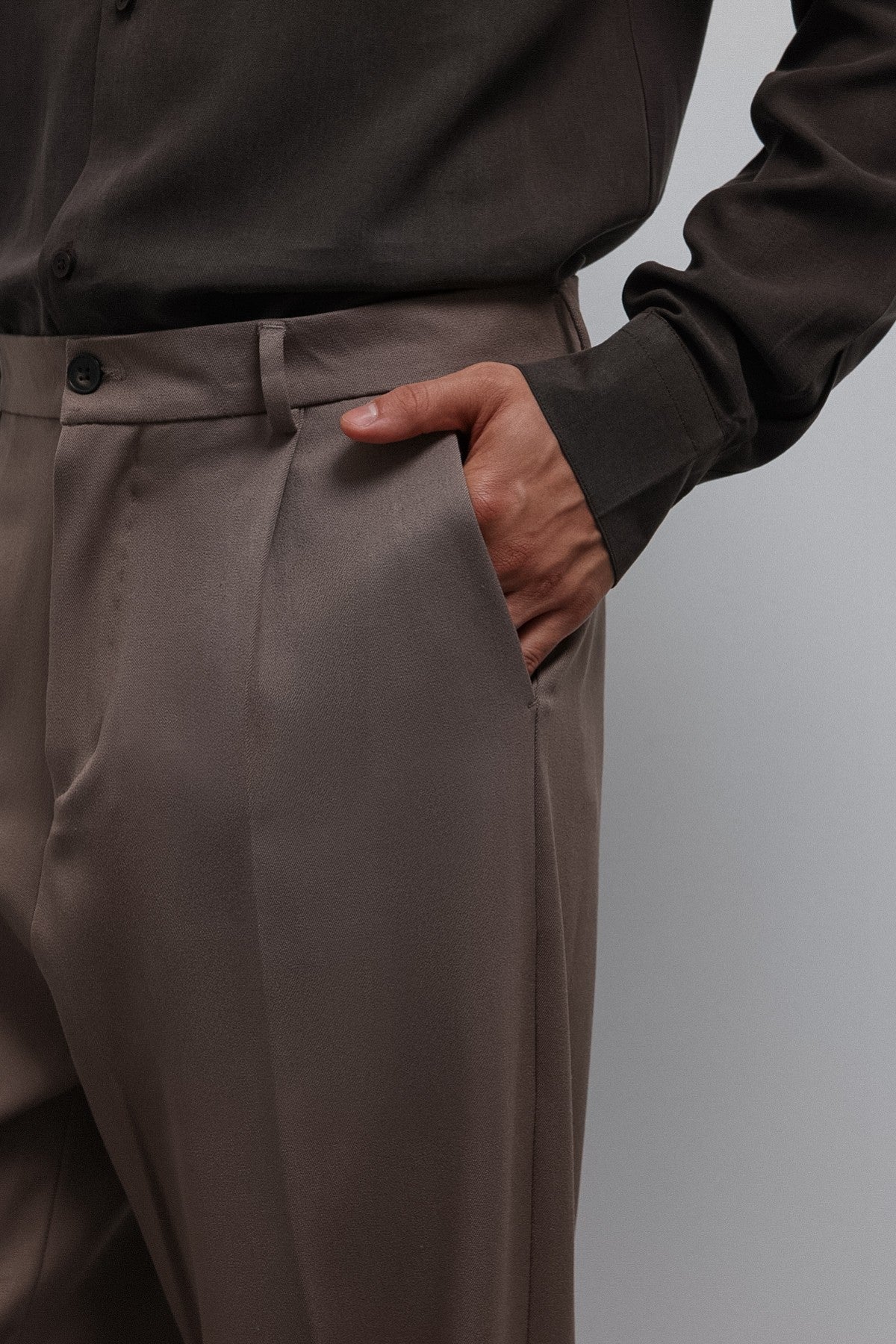 Antioch Siyah-1 Relax Fit Pilili Erkek Pantolon
