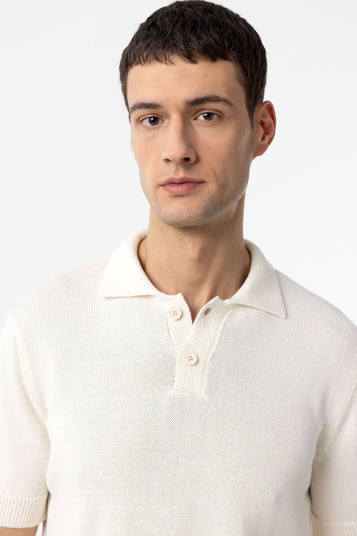 Antioch Siyah 100% Pamuk Polo Yaka Triko T-Shirt