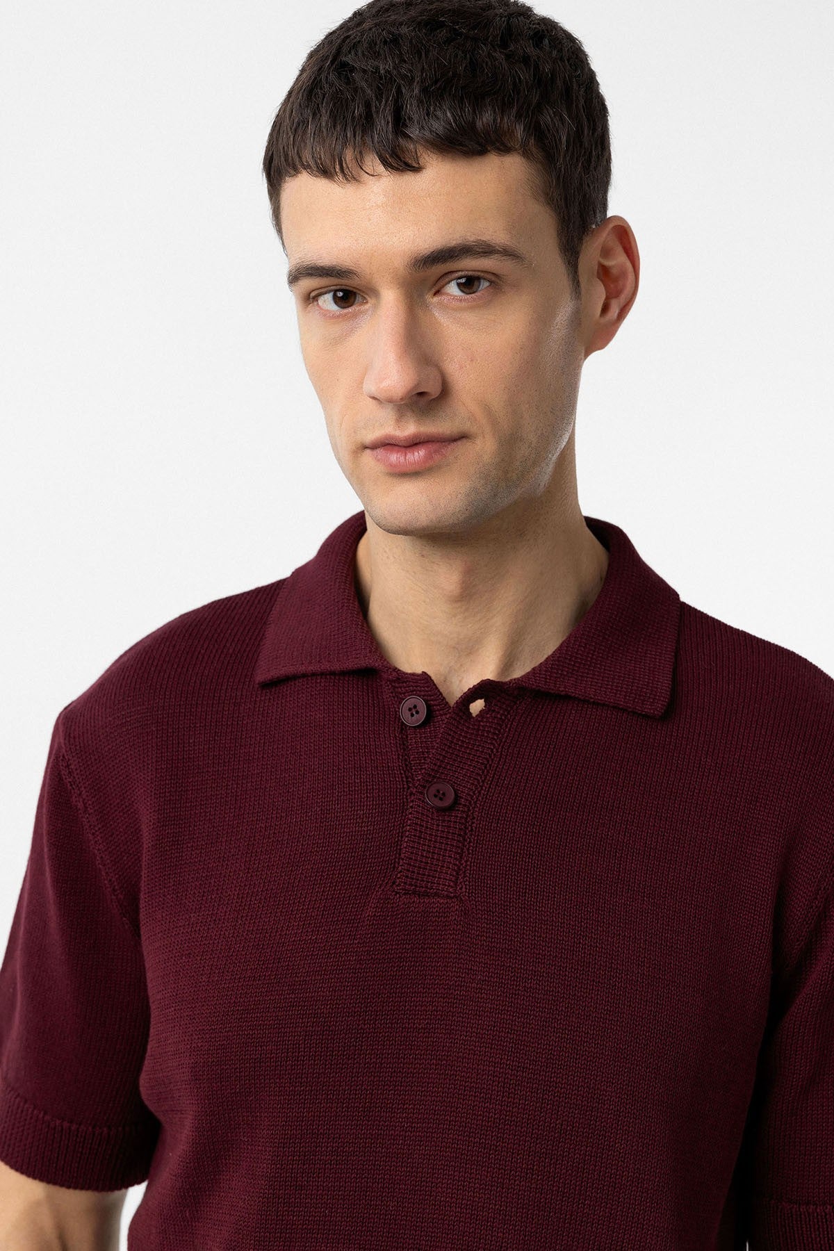 Antioch Siyah 100% Pamuk Polo Yaka Triko T-Shirt