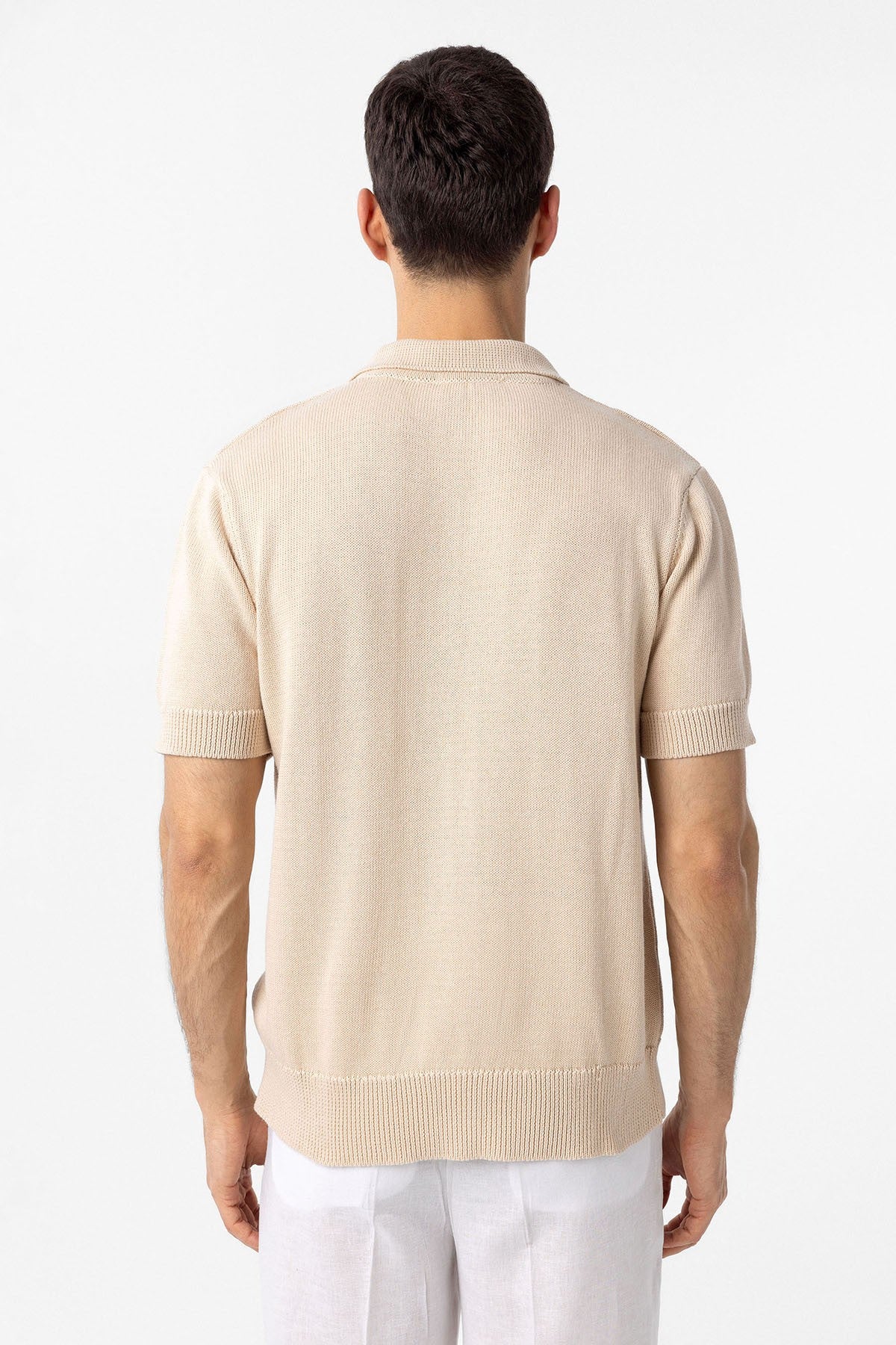 Antioch Siyah 100% Pamuk Polo Yaka Triko T-Shirt