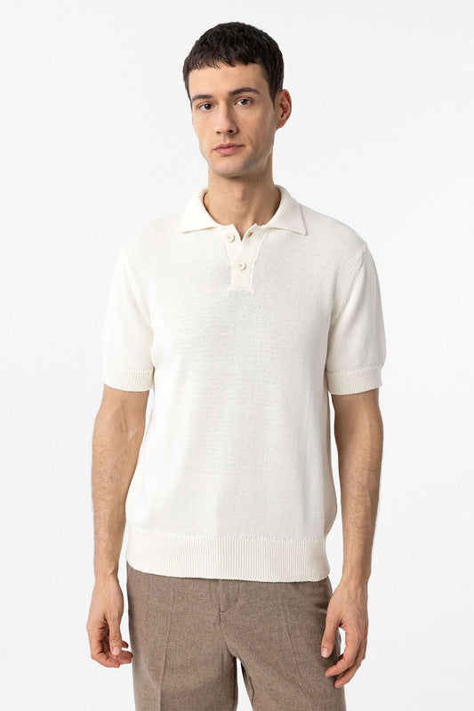 Antioch Siyah 100% Pamuk Polo Yaka Triko T-Shirt