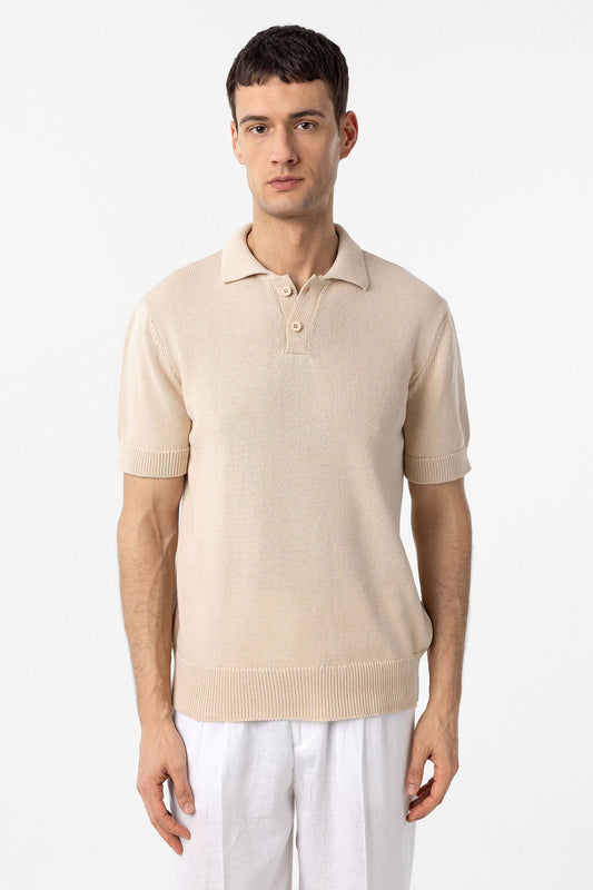 Antioch Siyah 100% Pamuk Polo Yaka Triko T-Shirt