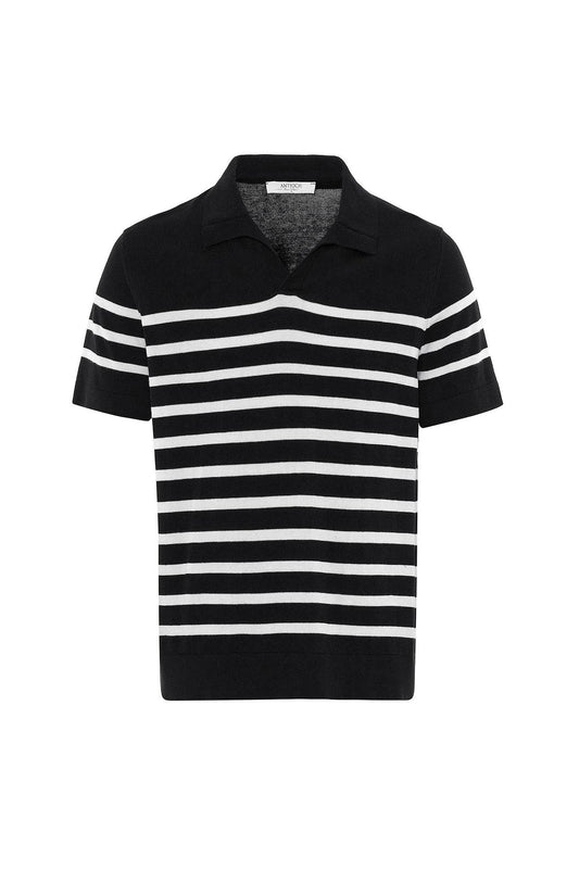 Antioch Polo Yaka Çizgili Erkek Triko T-Shirt