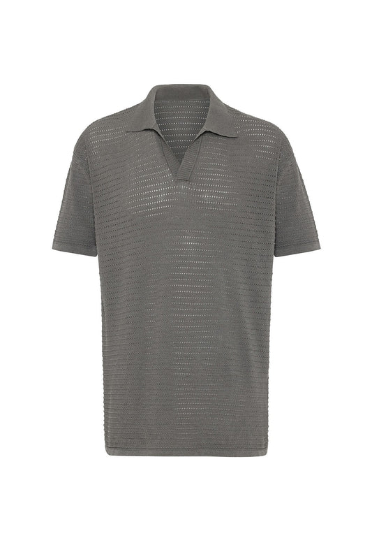 Antioch Polo Yaka Dokulu Erkek Triko T-Shirt