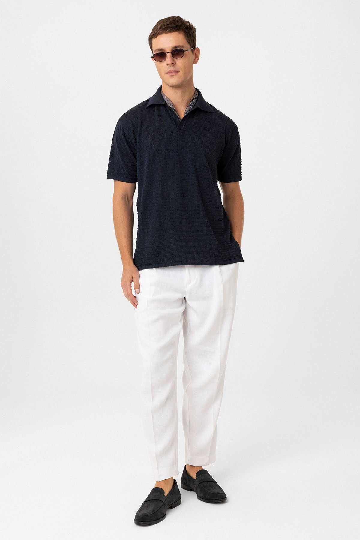 Antioch Polo Yaka Dokulu Erkek Triko T-Shirt