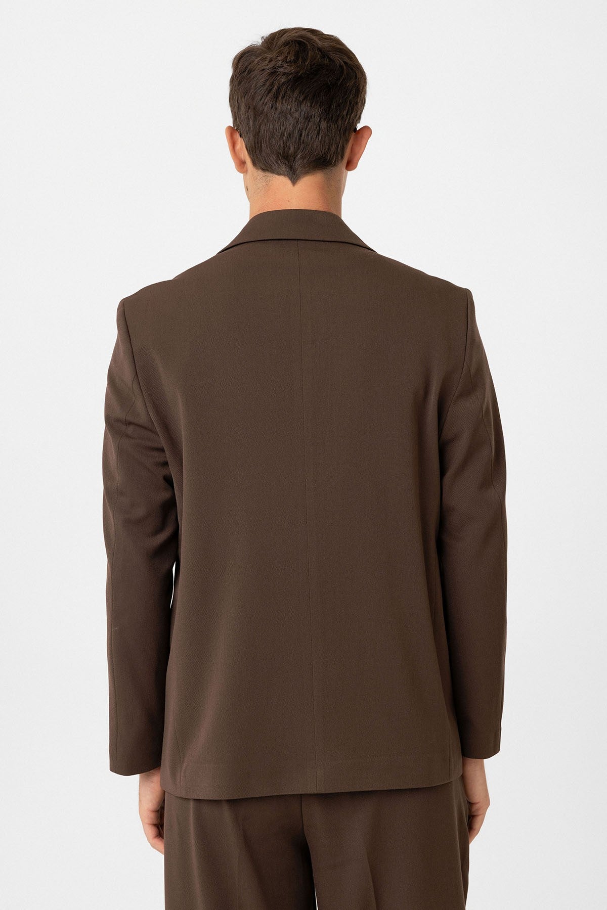 Antioch Relax Fit Kruvaze Erkek Blazer Ceket