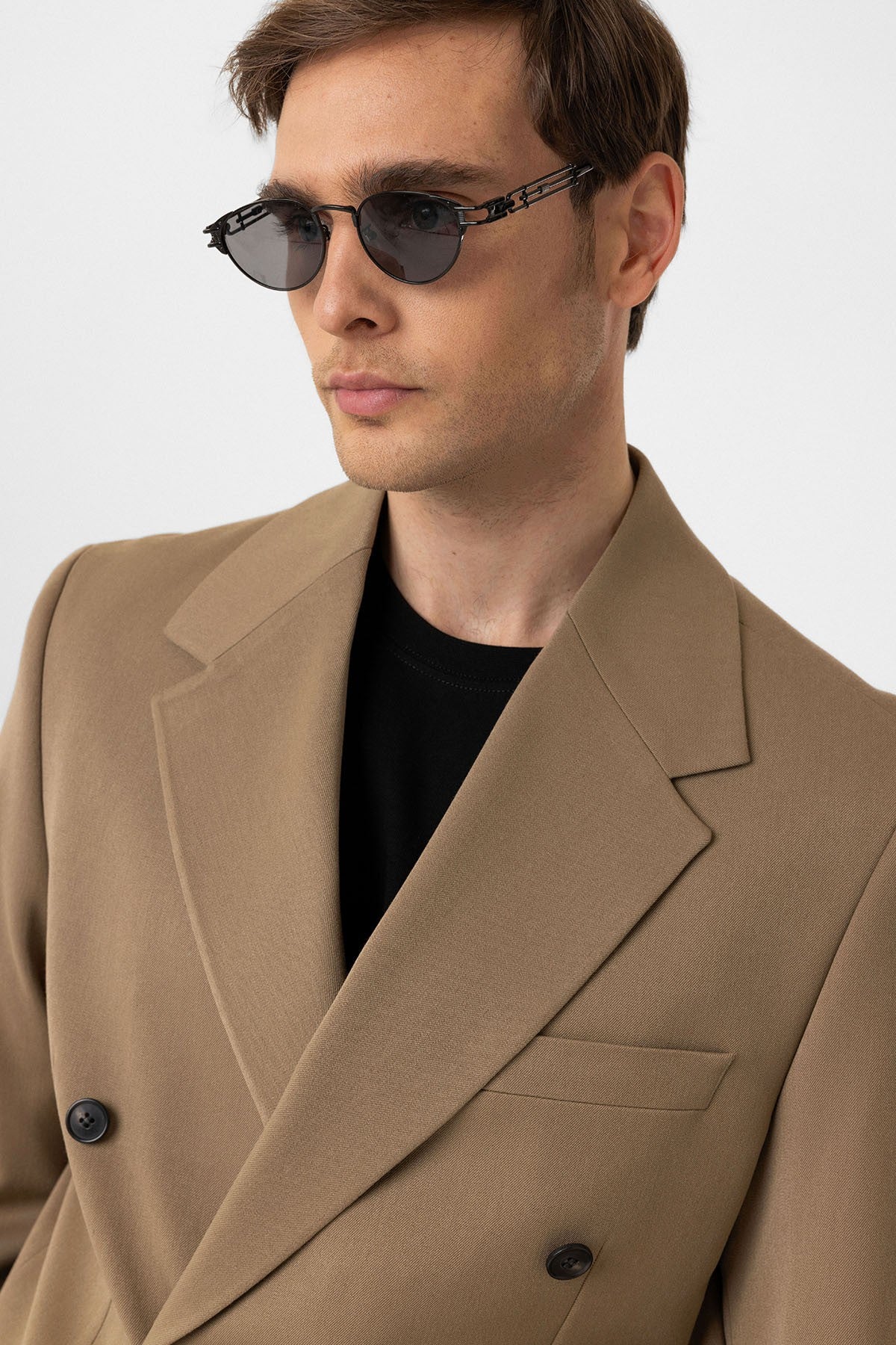 Antioch Relax Fit Kruvaze Erkek Blazer Ceket