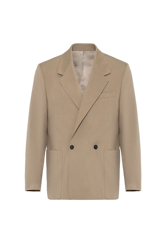 Antioch Relax Fit Kruvaze Kapama Erkek Teknik Blazer Ceket