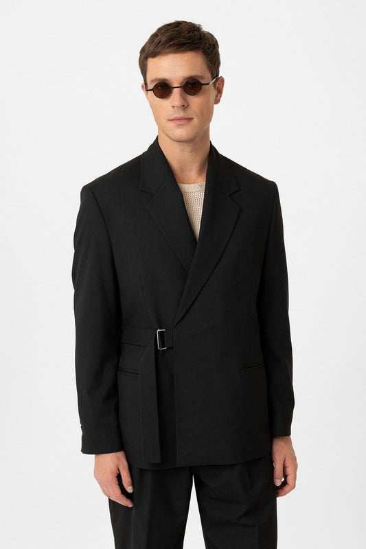 Antioch Kuşaklı Relax Fit Erkek Blazer Ceket