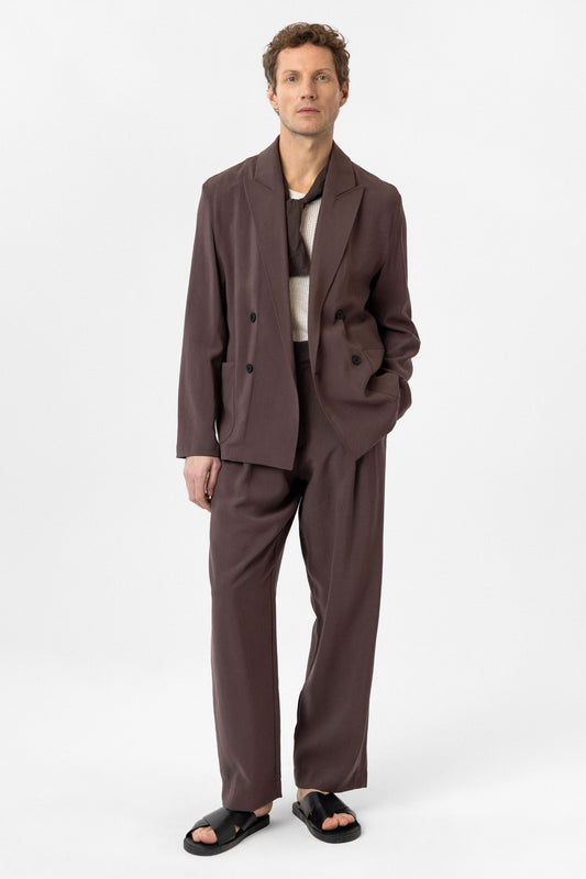 Antioch Relax Fit Diagonel İnce Erkek Blazer Ceket