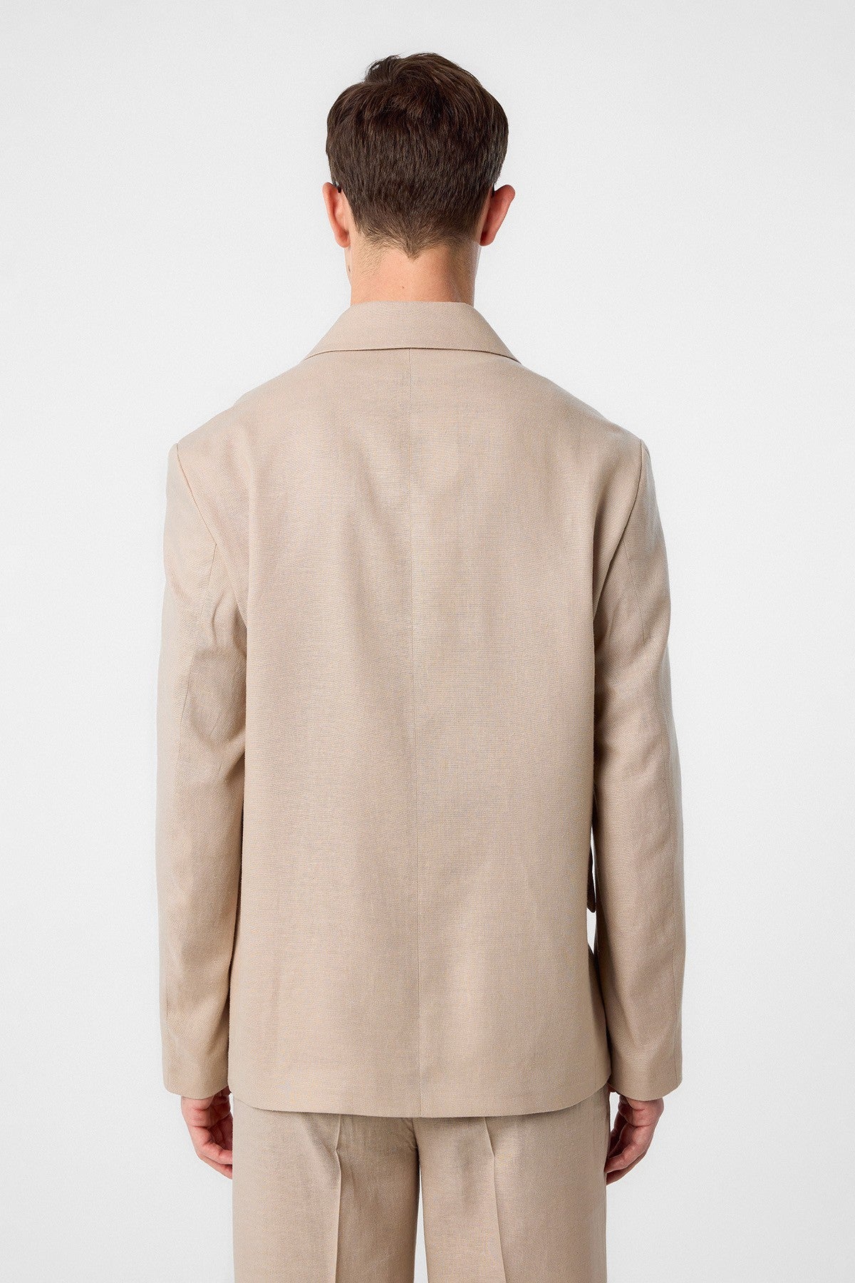 Antioch Relax Fit Keten Karışımlı Erkek Blazer Ceket