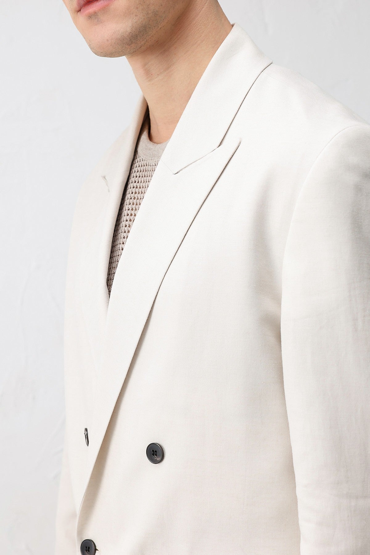 Antioch Relax Fit Keten Karışımlı Erkek Blazer Ceket