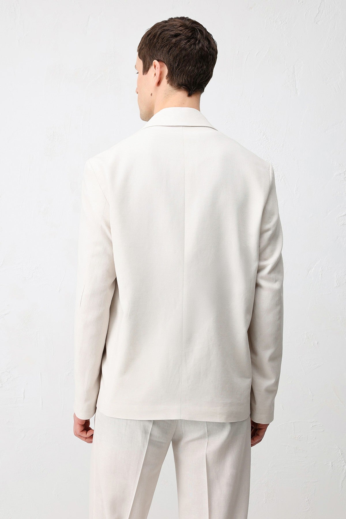 Antioch Relax Fit Keten Karışımlı Erkek Blazer Ceket
