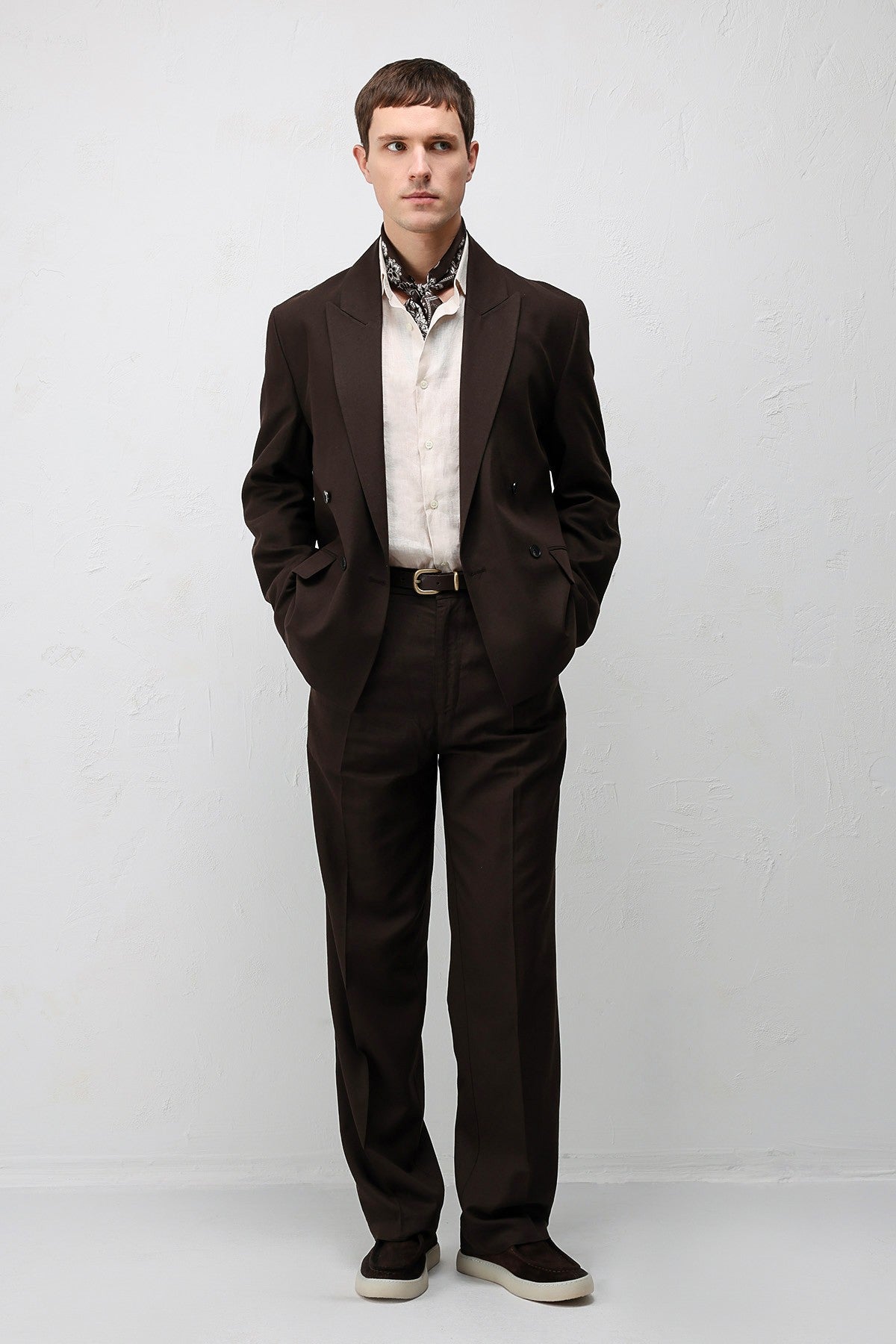Antioch Relax Fit Keten Karışımlı Erkek Blazer Ceket