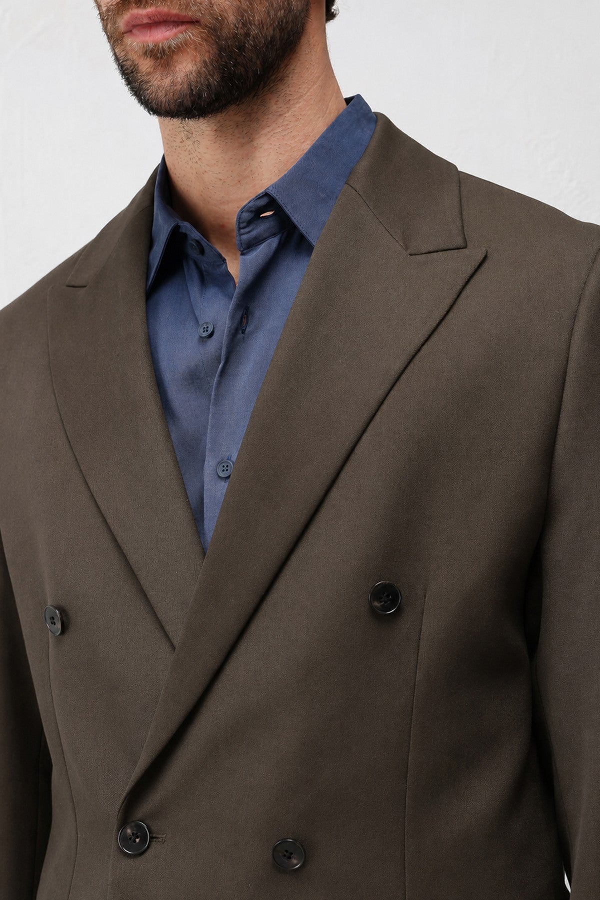 Relax Fit Kruvaze Erkek Blazer Ceket