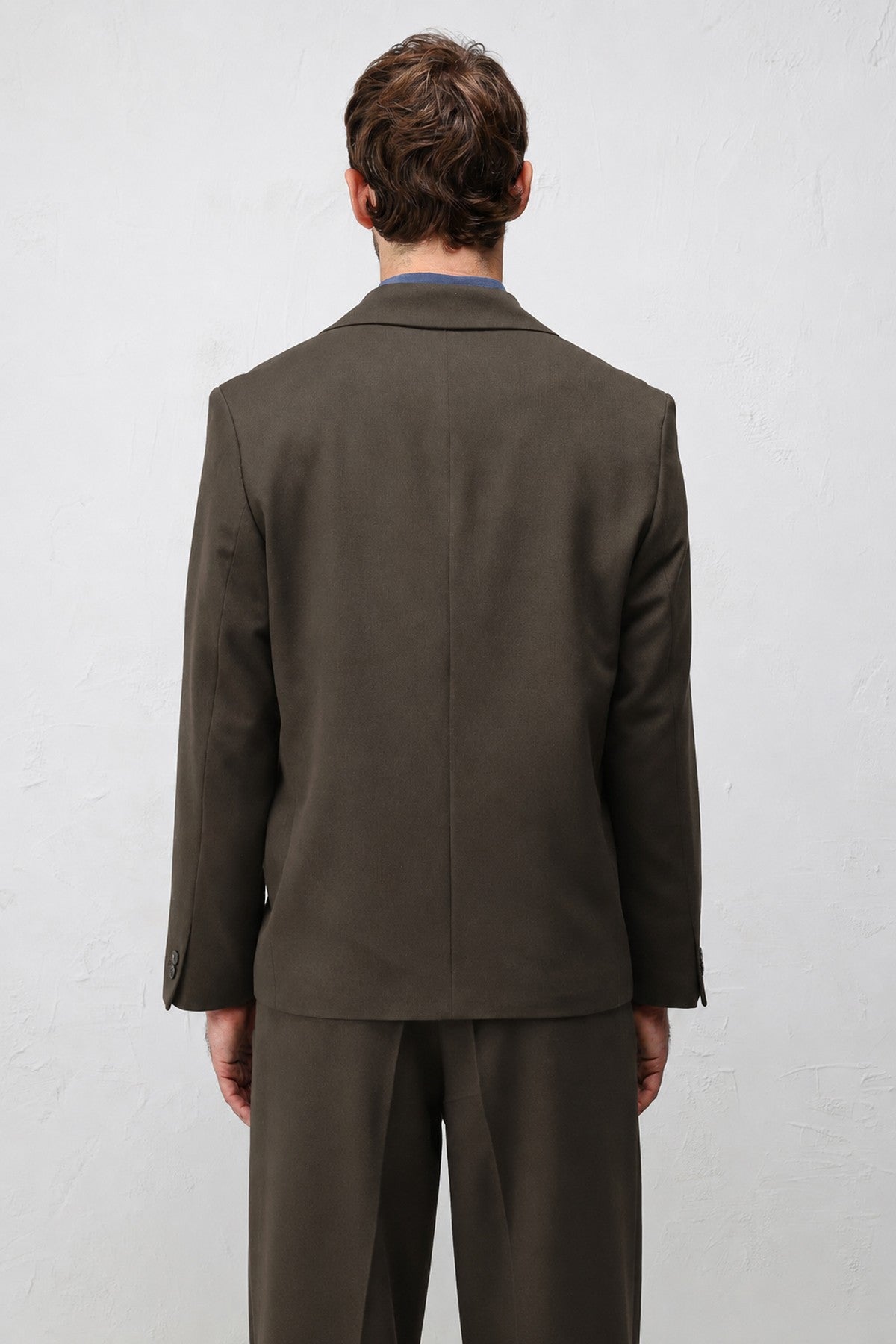 Relax Fit Kruvaze Erkek Blazer Ceket