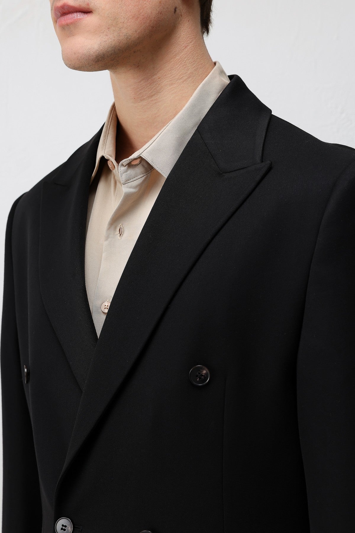 Relax Fit Kruvaze Erkek Blazer Ceket