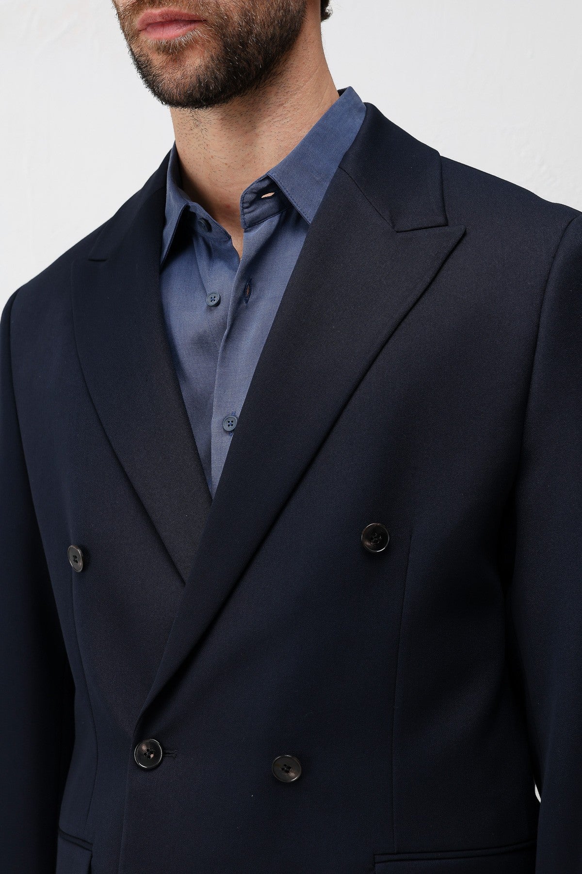Relax Fit Kruvaze Erkek Blazer Ceket