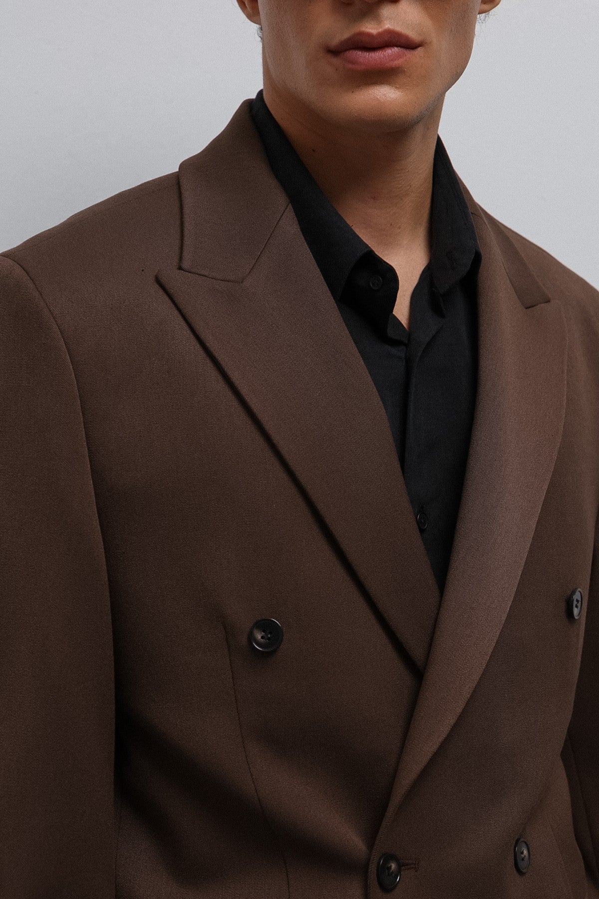 Relax Fit Kruvaze Erkek Blazer Ceket
