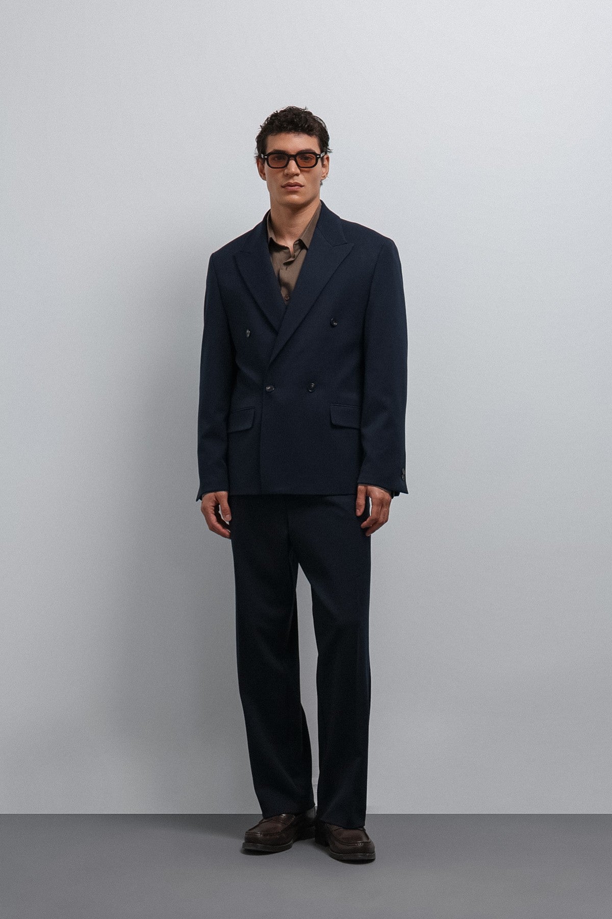 Relax Fit Kruvaze Erkek Blazer Ceket