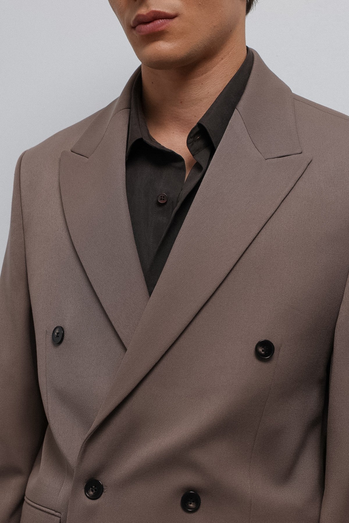 Relax Fit Kruvaze Erkek Blazer Ceket