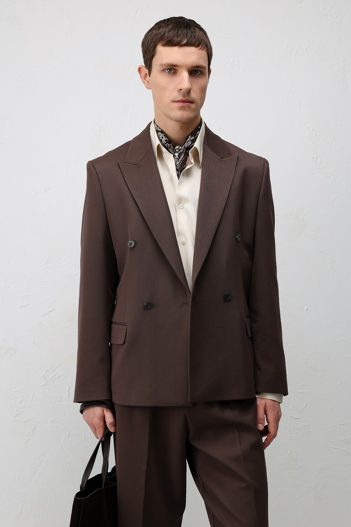 Relax Fit Kruvaze Erkek Blazer Ceket