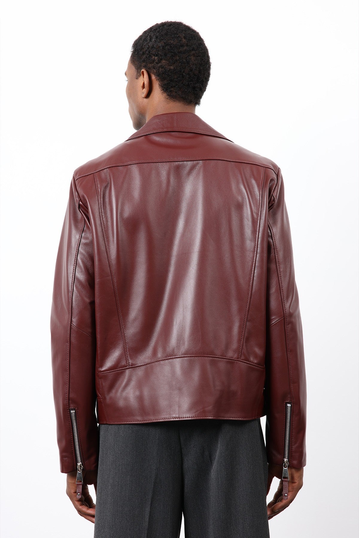 Antioch 100% Deri Biker Ceket
