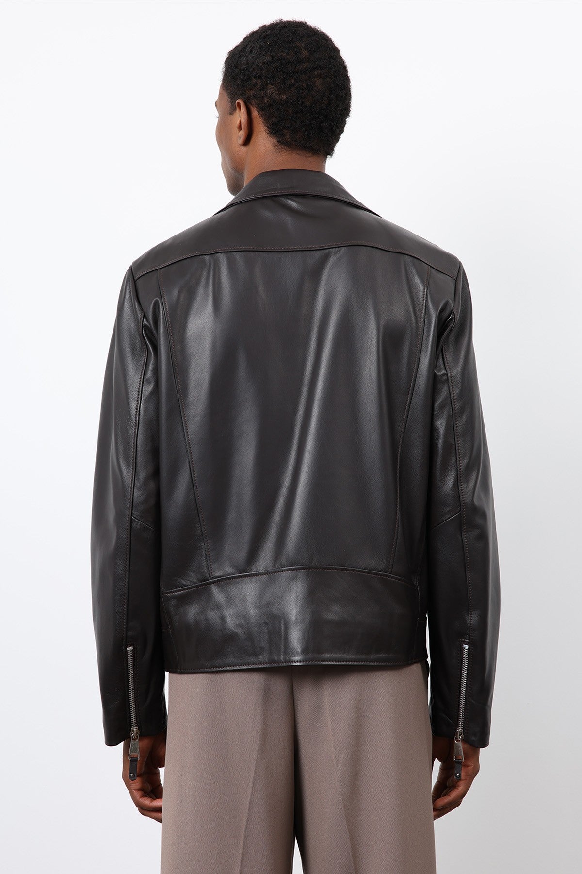 Antioch 100% Deri Biker Ceket