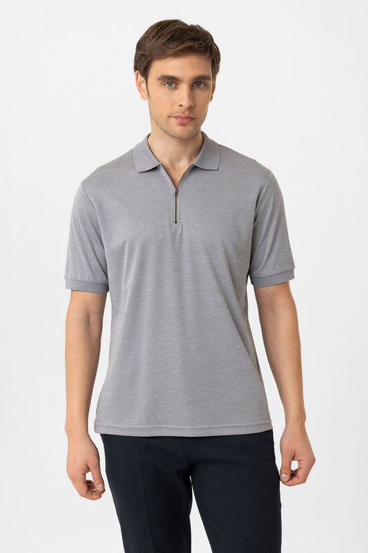 Antioch Fermuarlı Regular Fit Erkek T-Shirt