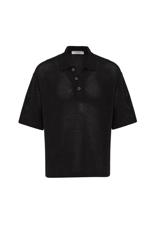 Antioch Polo Yaka Dokulu Relaxed Erkek T-Shirt