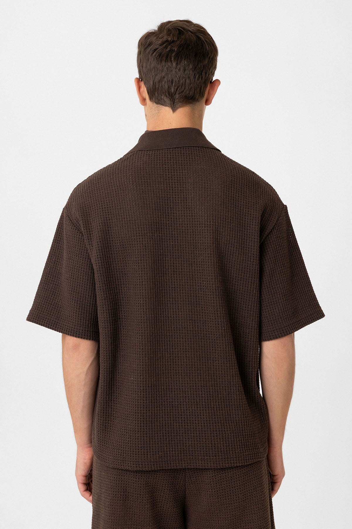Antioch Polo Yaka Dokulu Relaxed Erkek T-Shirt