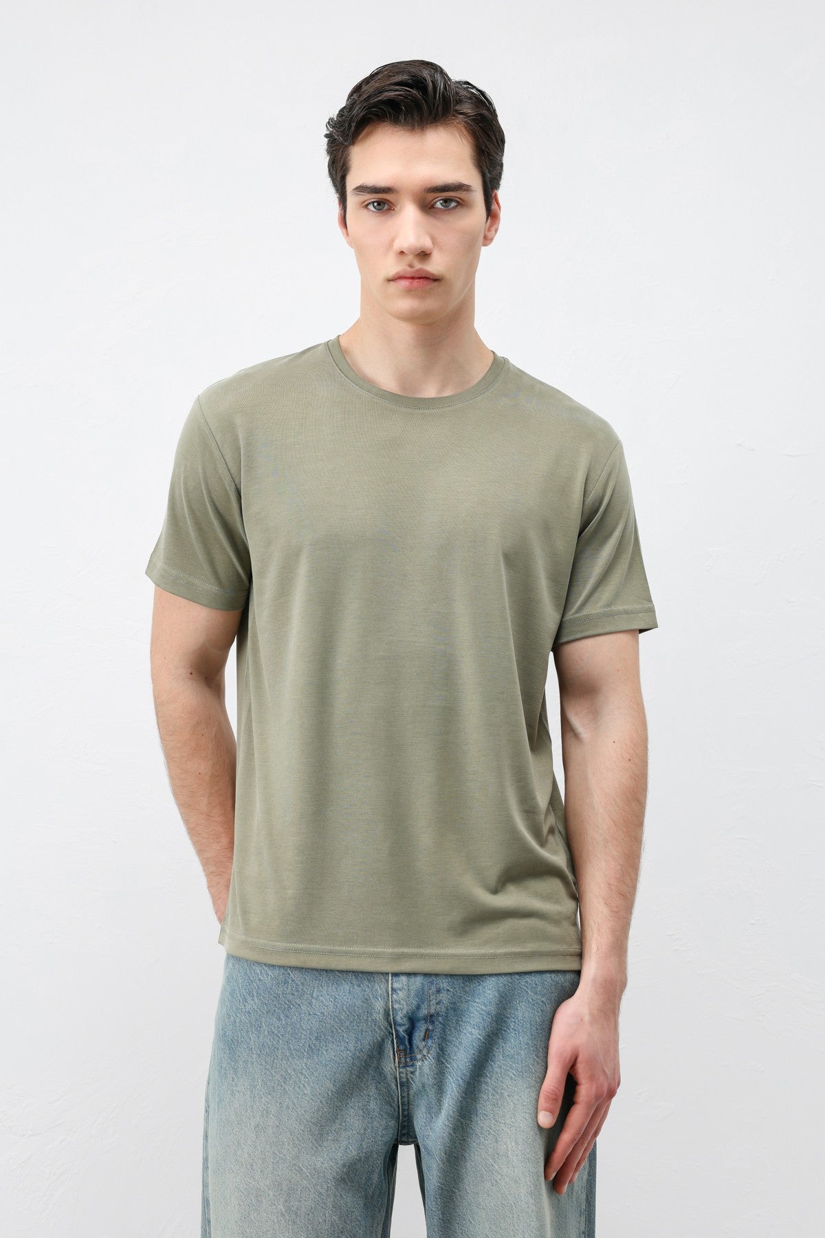 Antioch Regular Fit Modal Teknik Kumaş Erkek T-Shirt