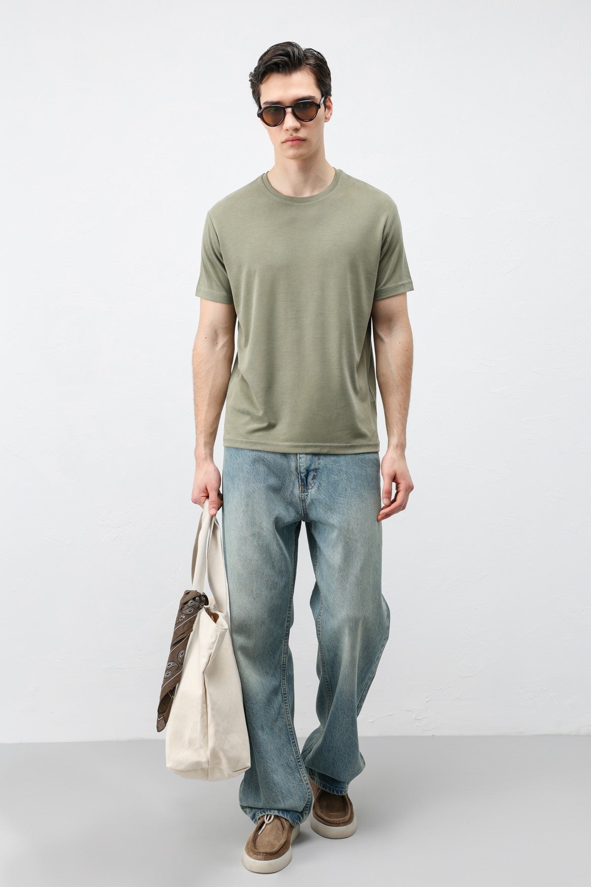 Antioch Regular Fit Modal Teknik Kumaş Erkek T-Shirt