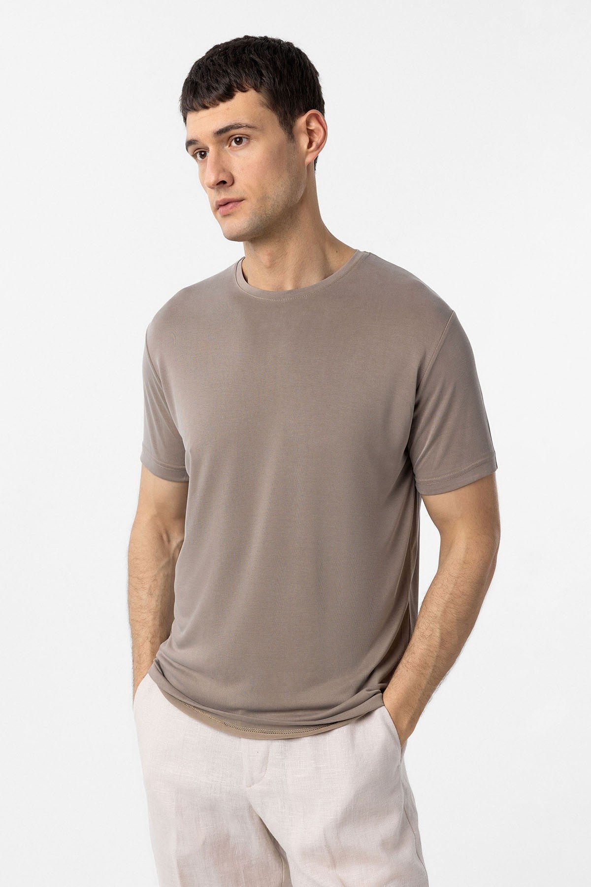 Antioch Regular Fit Modal Teknik Kumaş Erkek T-Shirt