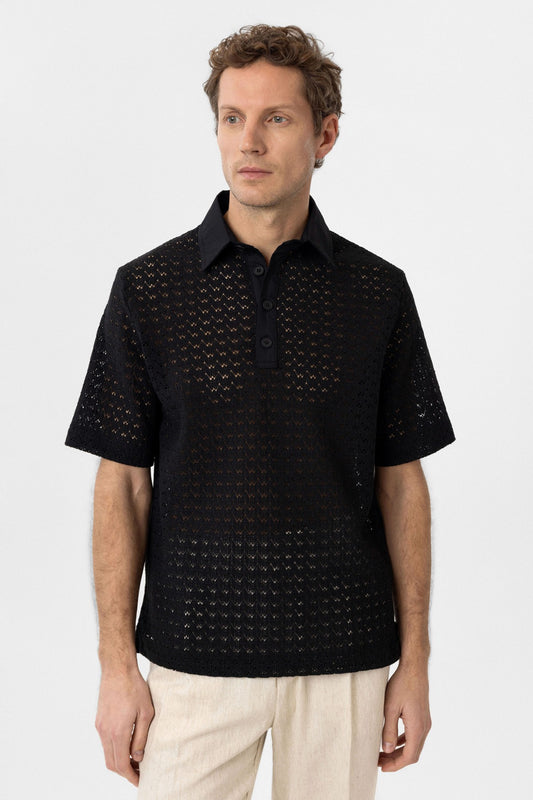 Antioch Polo Yaka Örgü Erkek T-Shirt