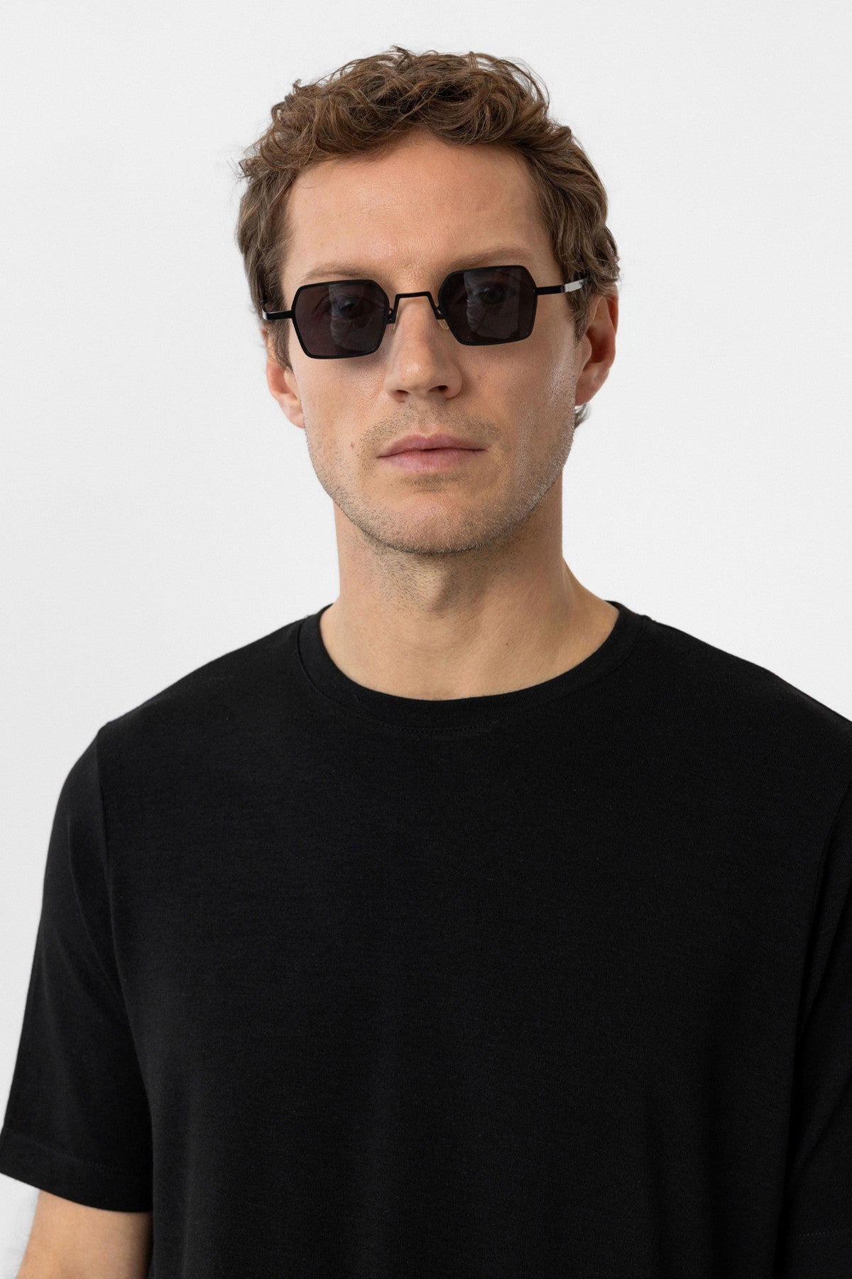 Antioch Siyah Regular Fit Basic Erkek T-Shirt