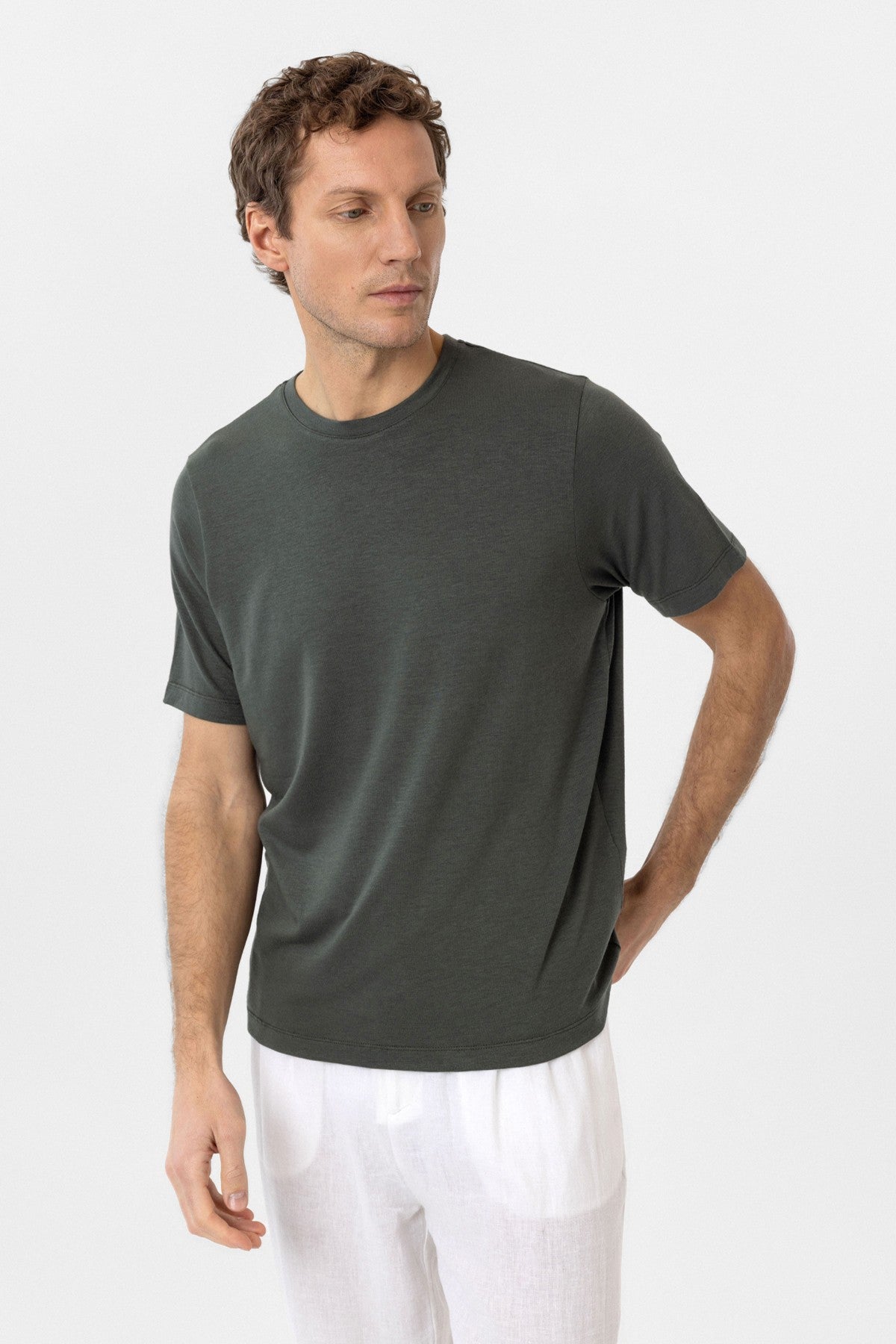 Antioch Siyah Regular Fit Basic Erkek T-Shirt