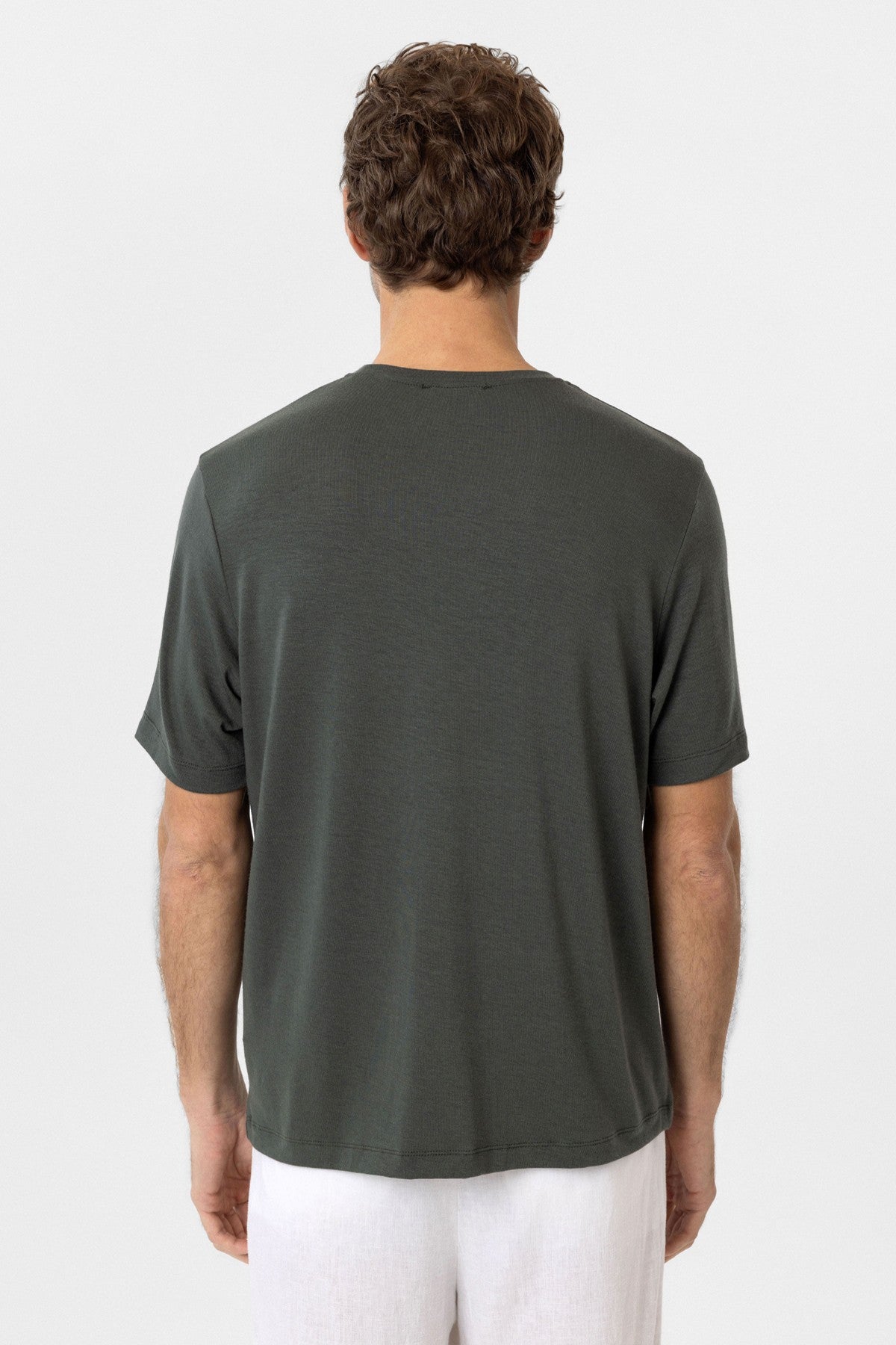 Antioch Siyah Regular Fit Basic Erkek T-Shirt