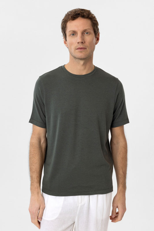 Antioch Siyah Regular Fit Basic Erkek T-Shirt