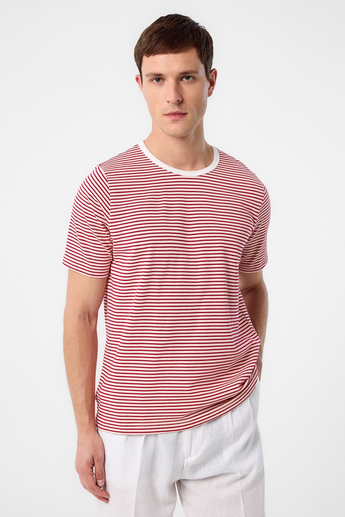 Antioch Regular Fit Çizgili Erkek T-Shirt