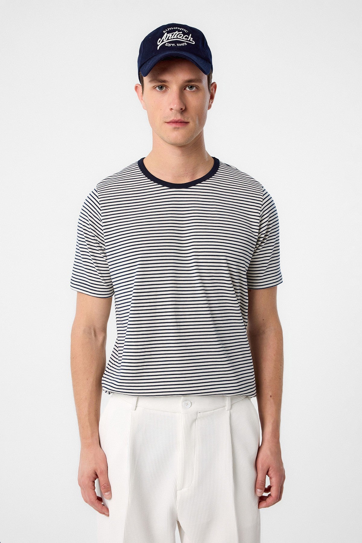 Antioch Regular Fit Çizgili Erkek T-Shirt