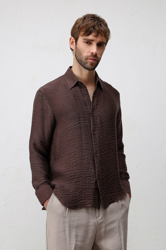 Antioch Crinkled Relax Fit Erkek Gömlek