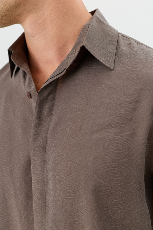 Modal Karışımlı Crop Fit Erkek Gömlek