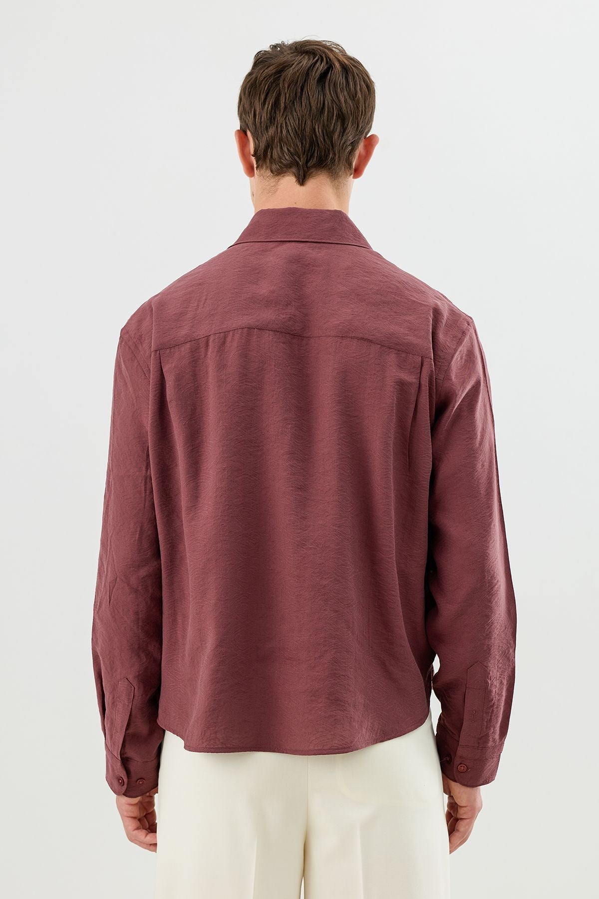 Modal Karışımlı Crop Fit Erkek Gömlek