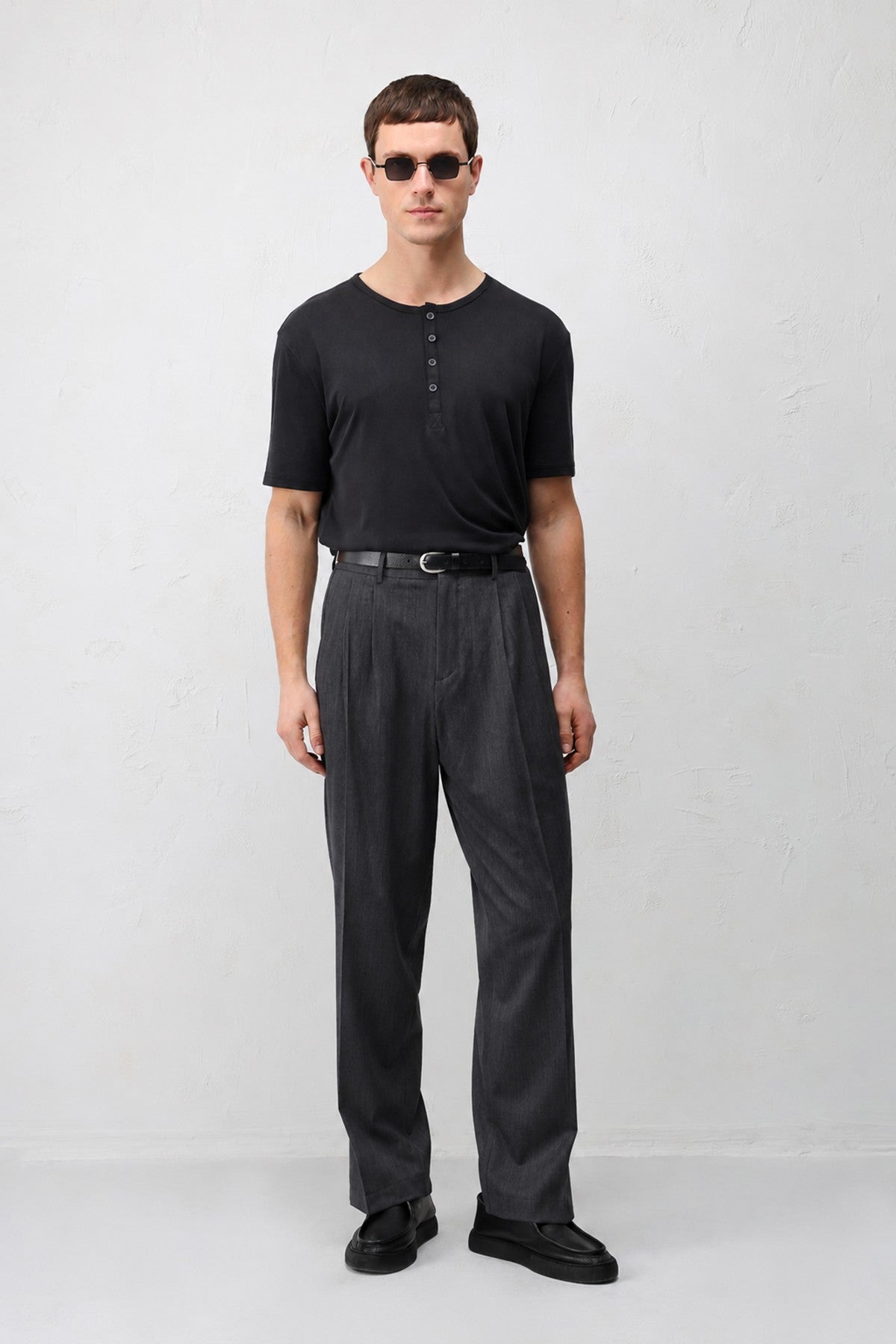 Antioch Siyah Relaxed Fit Erkek Pantolon