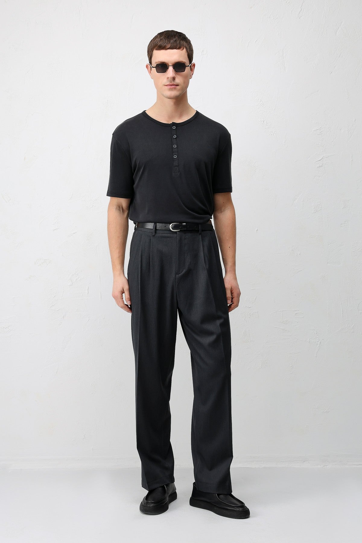 Antioch Siyah Relaxed Fit Erkek Pantolon