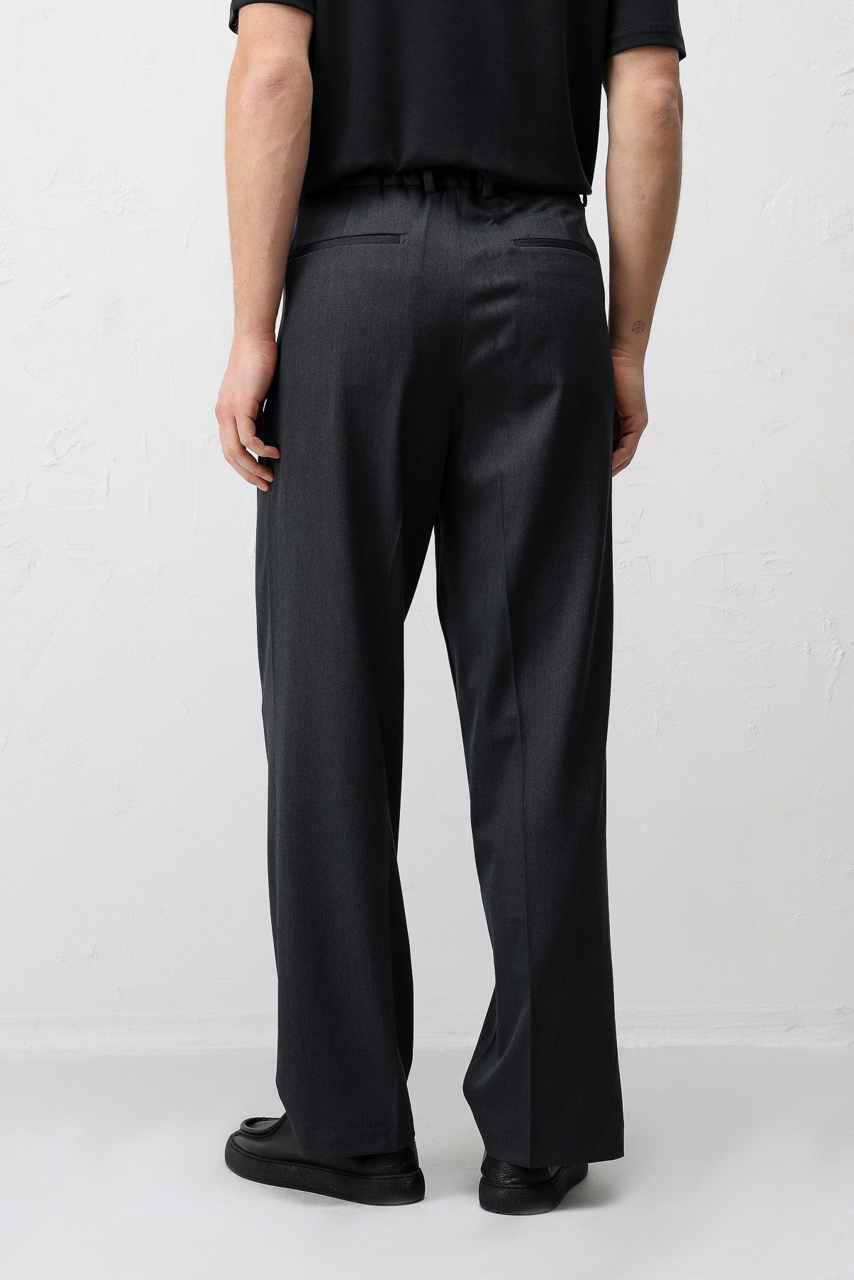 Antioch Siyah Relaxed Fit Erkek Pantolon